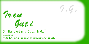 iren guti business card